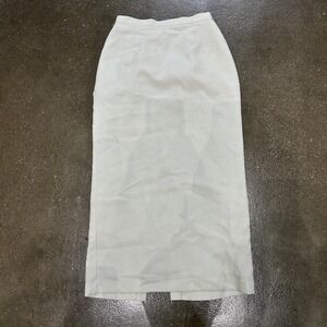 Click Skirt Womens 6 Green Check High Waist Long Maxi Lined Made Canada